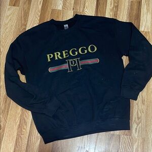 Pinkblush Black Preggo Graphic Sweatshirt